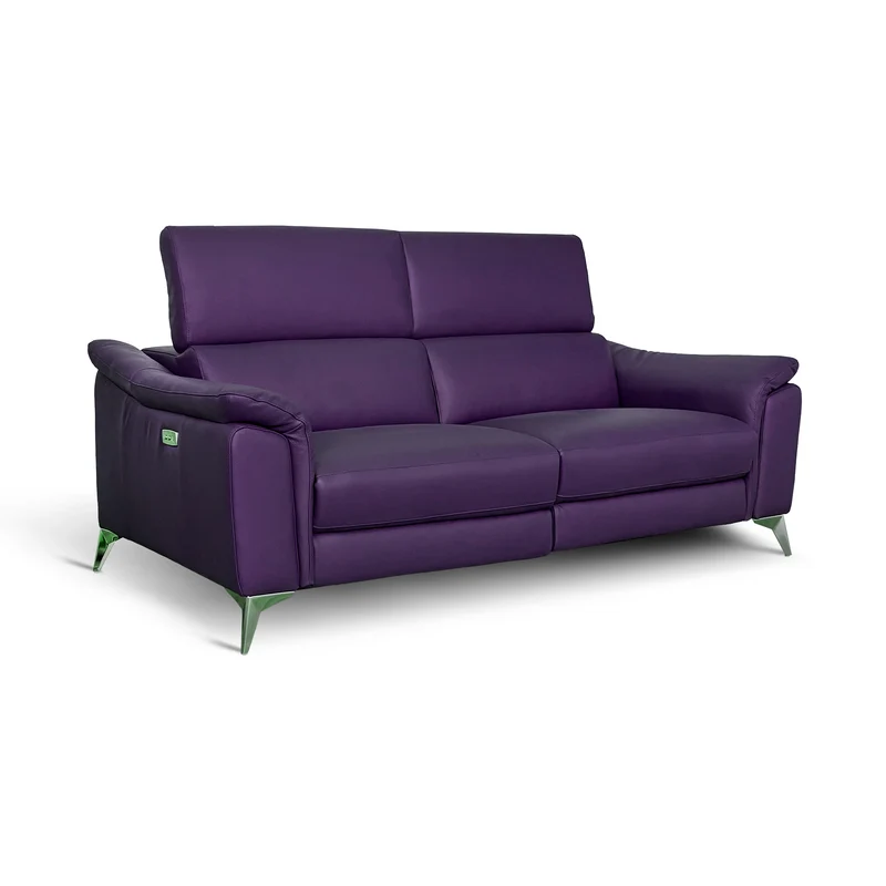 Divano Flow Relax Reclinabile in Pelle Primo Fiore – 2 posti Doppia Motorizzazione, Design Moderno