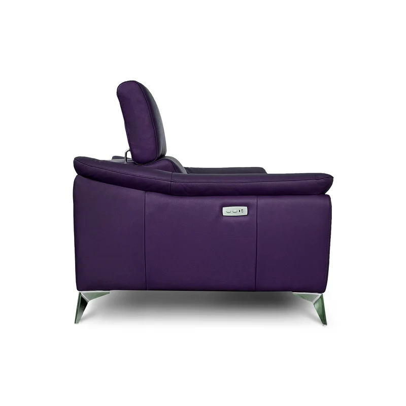 Divano Flow Relax Reclinabile in Pelle Primo Fiore – 2 posti Doppia Motorizzazione, Design Moderno