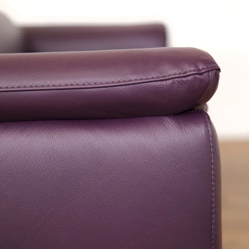 Divano Flow Relax Reclinabile in Pelle Primo Fiore – 2 posti Doppia Motorizzazione, Design Moderno