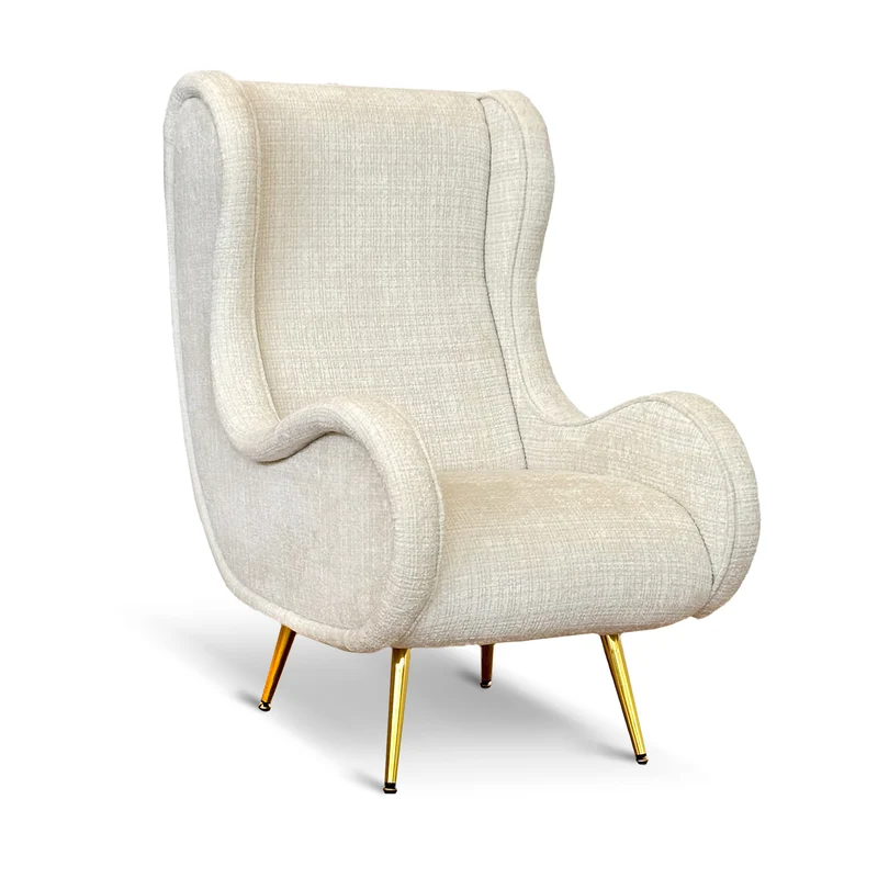 Poltrona Madame Velluto Ciniglia - Design Vintage, Iconica