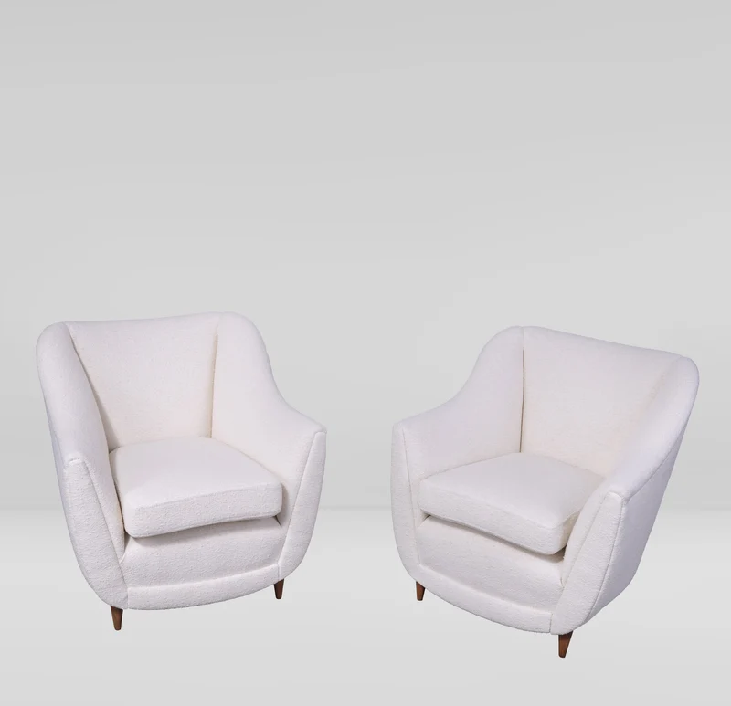 Coppia di poltrone italiane attribuite Gio Ponti, 1950