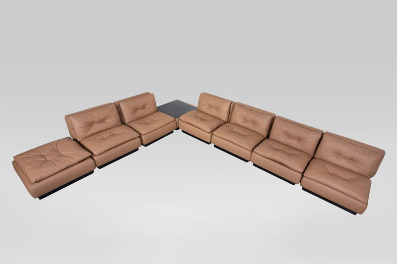 Salotto componibile a 8 pezzi di Saporiti Italia, 1970