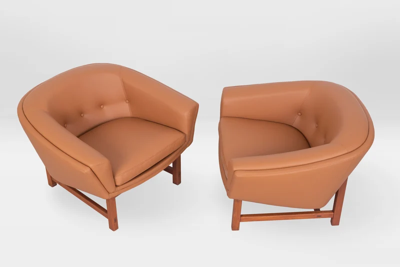 Coppia di poltrone Corona Lounge Chair di Lennart Bender, 1970