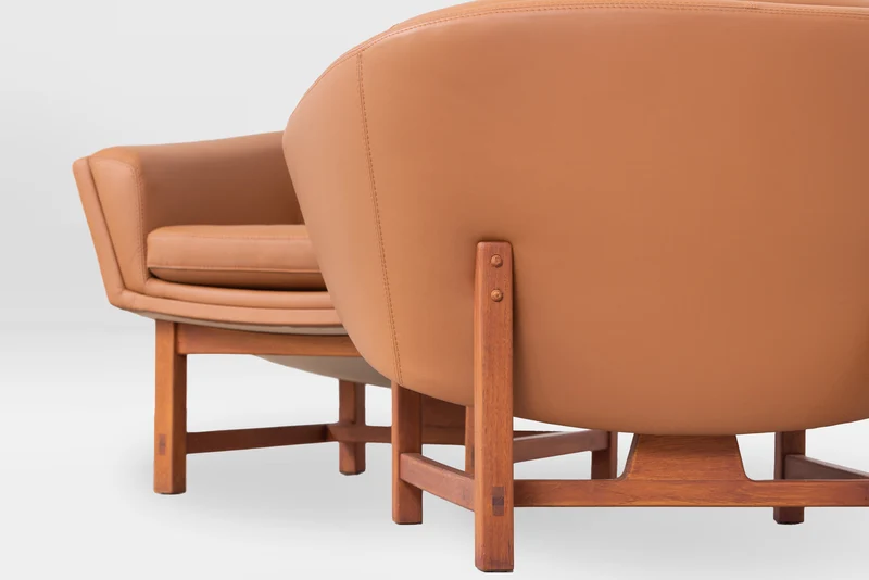 Coppia di poltrone Corona Lounge Chair di Lennart Bender, 1970