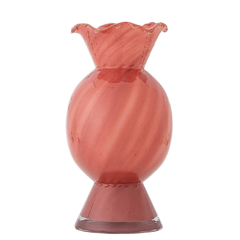 Vaas glas roze Rajan 29cm