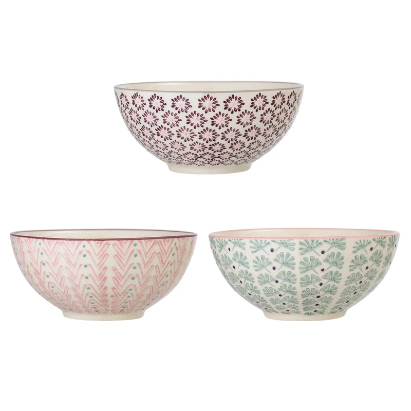 Schalenset Maya aardewerk - set van 3
