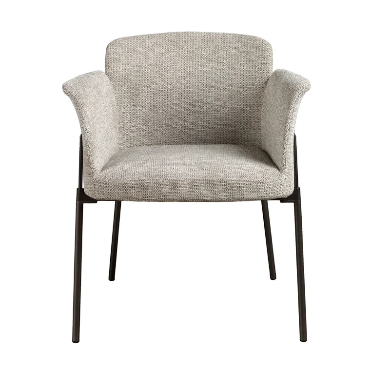 Sedia in tessuto grigio