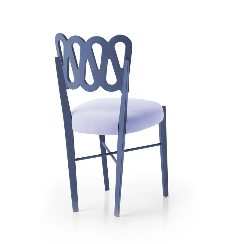 Stained Beech Wood Chair PONTI 969 Set of 4 by Gio Ponti for BBB Italia
