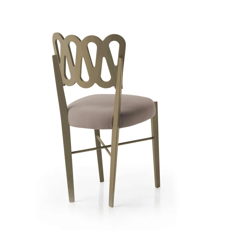 Stained Beech Wood Chair PONTI 969 Set of 4 by Gio Ponti for BBB Italia