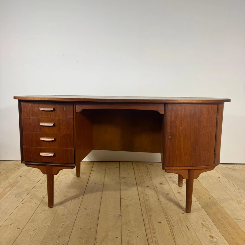 Scrittoio Vintage in Teak H.P. Hansen – Eleganza Mid-Century per Ambienti Raffinati