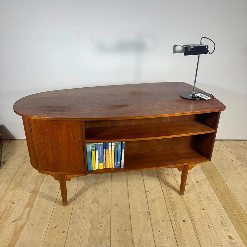Scrittoio Vintage in Teak H.P. Hansen – Eleganza Mid-Century per Ambienti Raffinati
