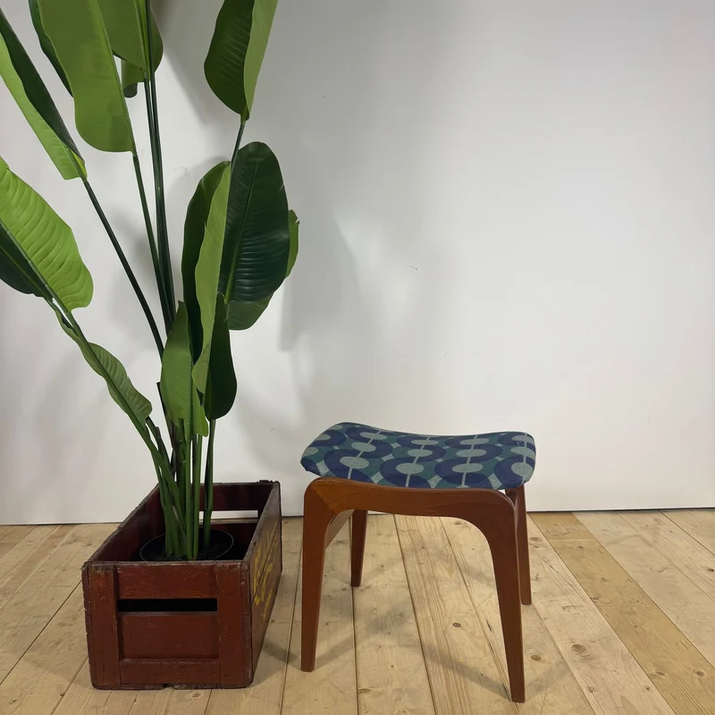 Poggiapiedi Vintage in Teak – Design Danese (Anni '60)