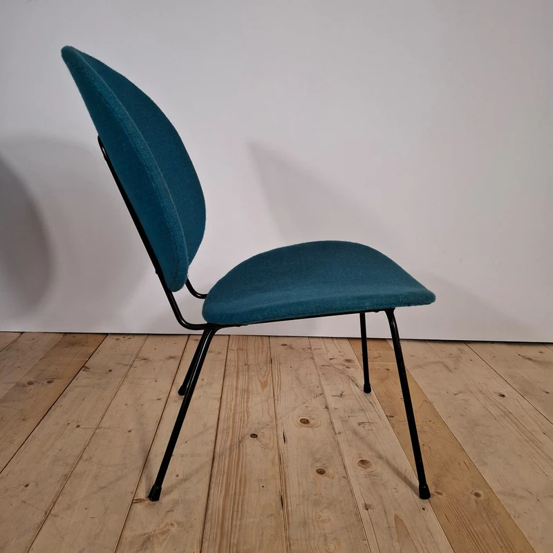 Set di Sei Sedie W.H. Gispen Modello "Kembo 301" – Design Olandese Mid-Century Modern, Anni '60