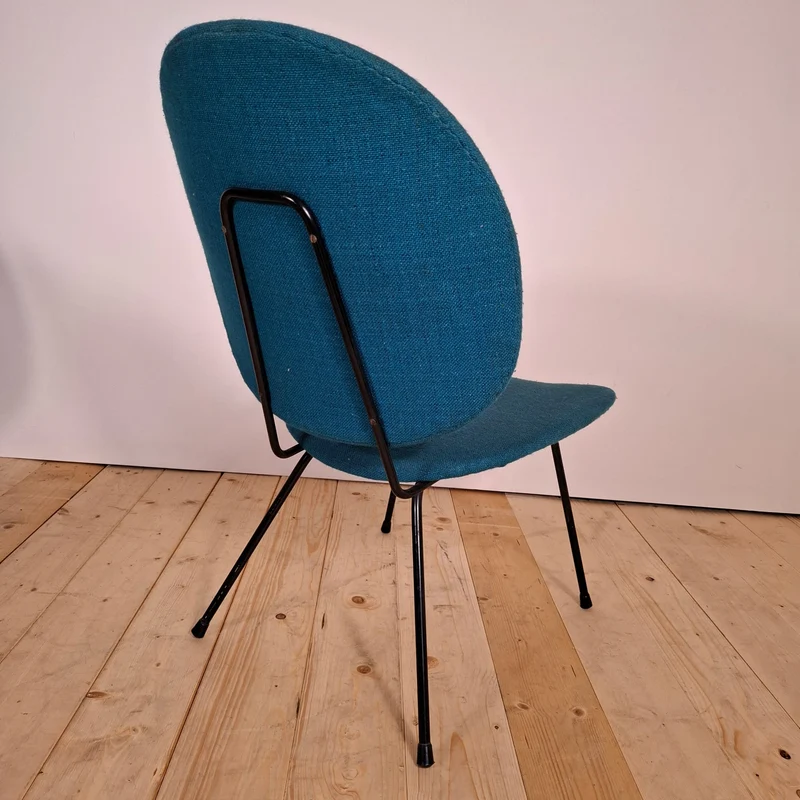 Set di Sei Sedie W.H. Gispen Modello "Kembo 301" – Design Olandese Mid-Century Modern, Anni '60