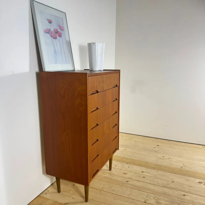 Cassettiera Danese Mid-Century in Teak – Design Scandinavo Vintage, Anni ’60
