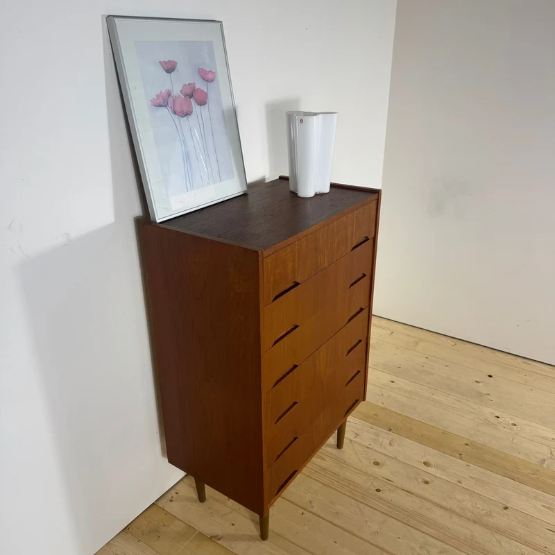 Cassettiera Danese Mid-Century in Teak – Design Scandinavo Vintage, Anni ’60