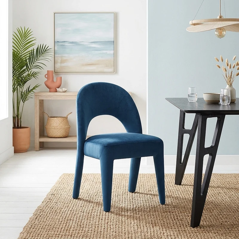 Sedia Velluto - Amore Blu