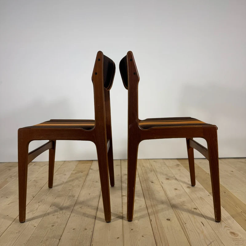 Set di 6 Sedie Vintage in Teak – Attribuite a Erik Buch (Anni '60)