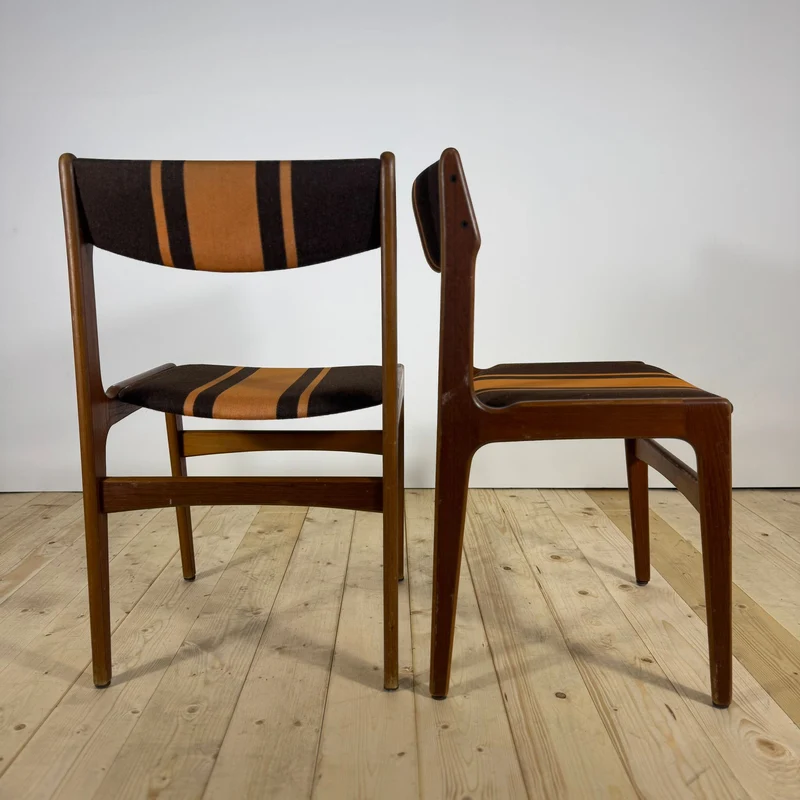 Set di 6 Sedie Vintage in Teak – Attribuite a Erik Buch (Anni '60)