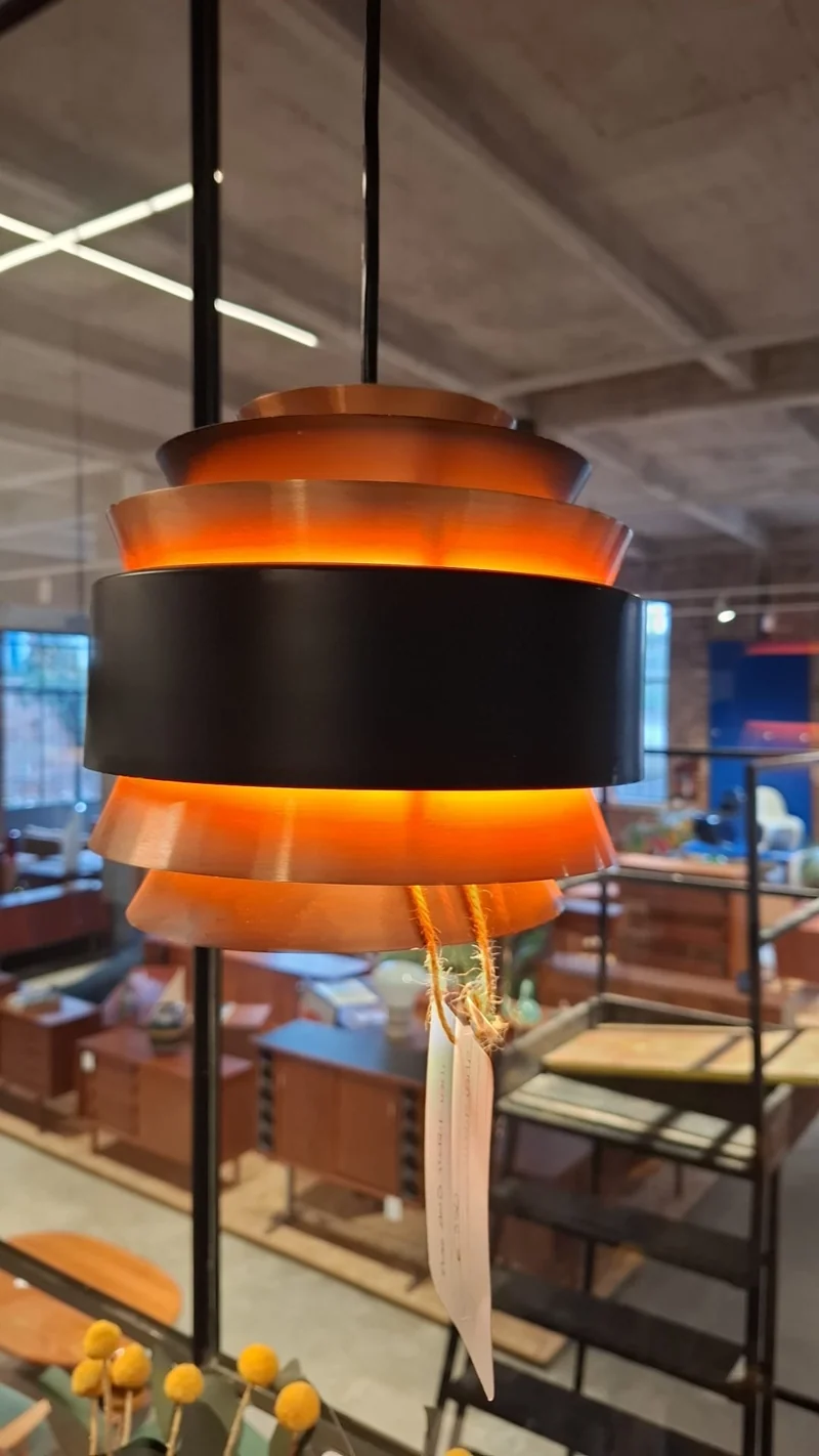 Lampada a Sospensione "Trava" Mid-Century di Carl Thore (Granhaga, Anni '60)