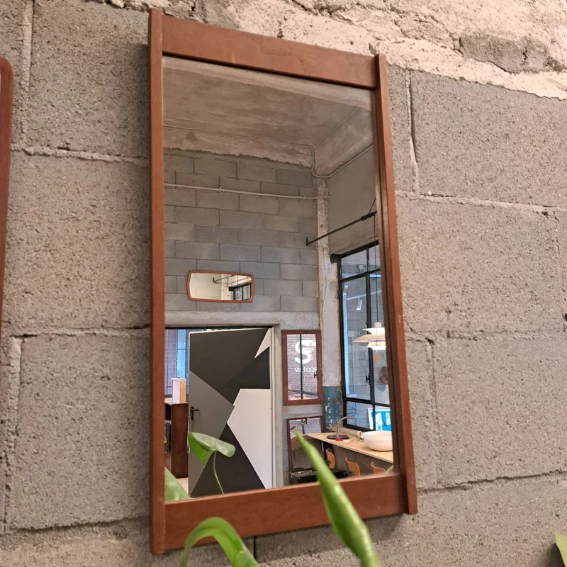 Specchio Vintage in Teak Danese – Design Scandinavo (Anni '60)