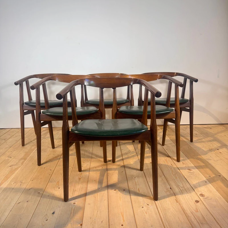 Set di 6 sedie GE-525 di Hans J. Wegner, anni ’60