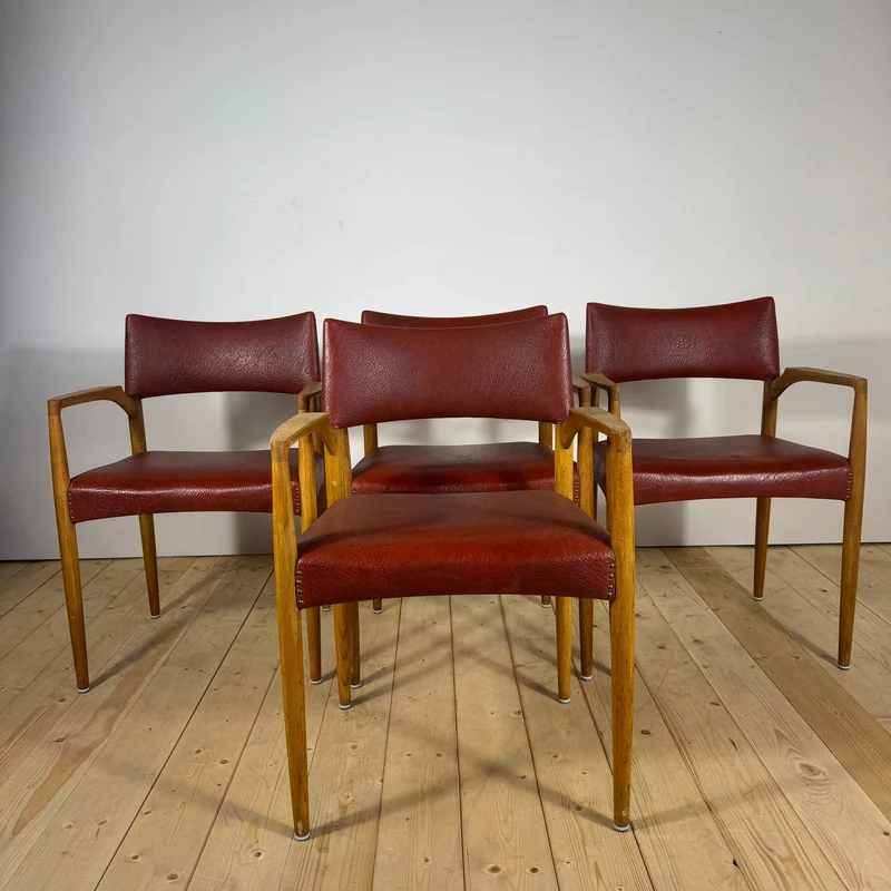 Set di 4 Sedie in Teak di Villy Schou Andersen – Design Scandinavo Mid-Century