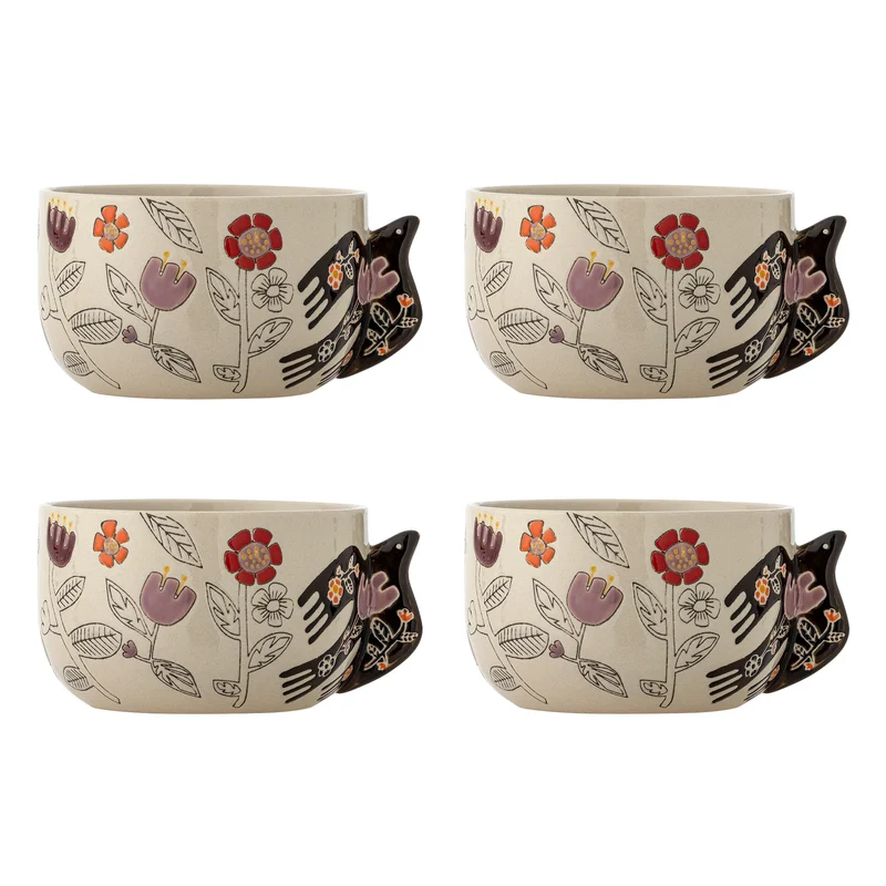 Schalen aardewerk Vivielle - set van 4
