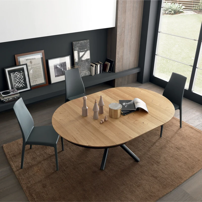Fahrenheit Round Extendable Dining Table by Altacom