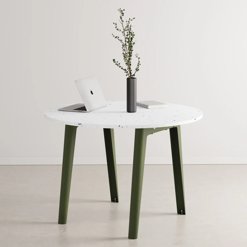 Table de réunion ronde NEW MODERN Ø 108cm - plastique recyclé Venezia