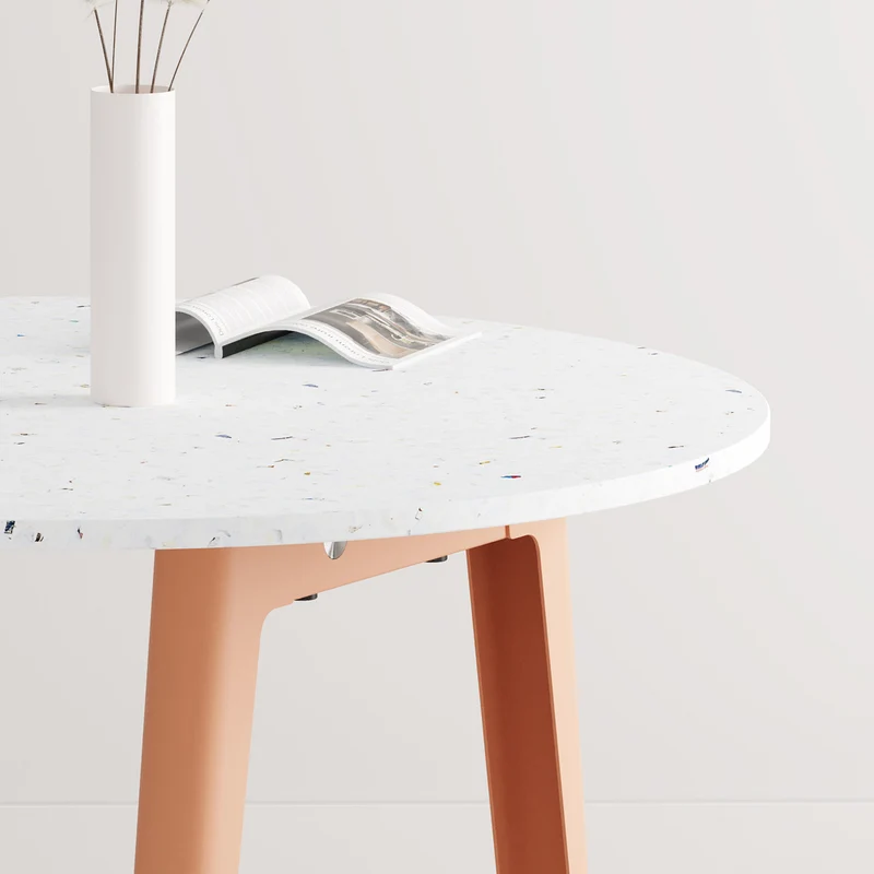 Table de réunion ronde NEW MODERN Ø 108cm - plastique recyclé Venezia
