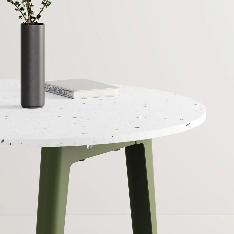 Table de réunion ronde NEW MODERN Ø 108cm - plastique recyclé Venezia
