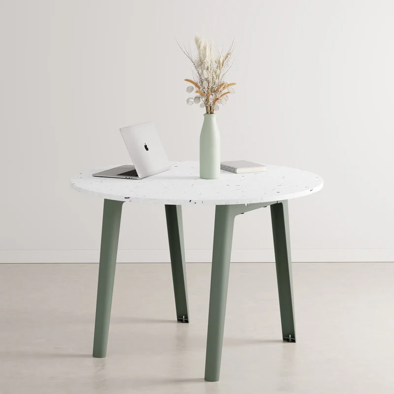 Table de réunion ronde NEW MODERN Ø 108cm - plastique recyclé Venezia