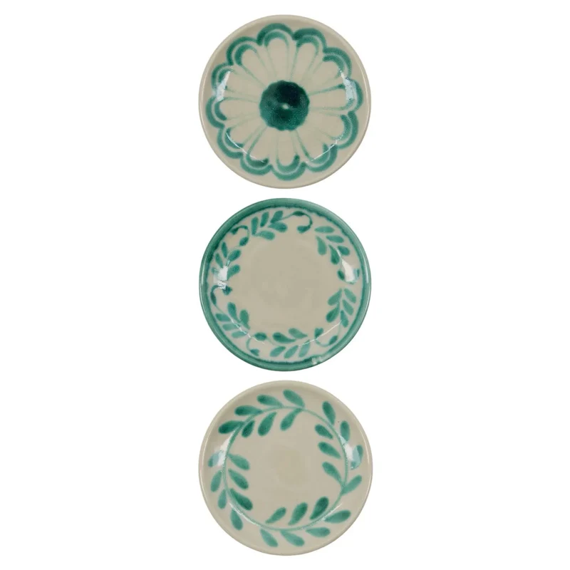 Bordenset Diva groen Ø13 cm - set van 3