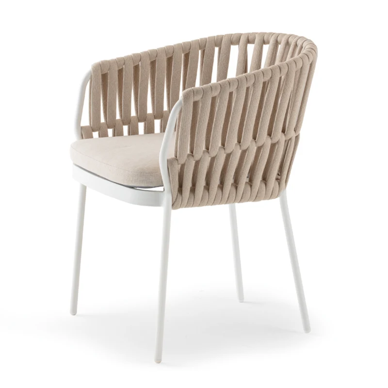 Soho Outdoor Armchair – Handwoven Rope & Aluminium Garden Seating