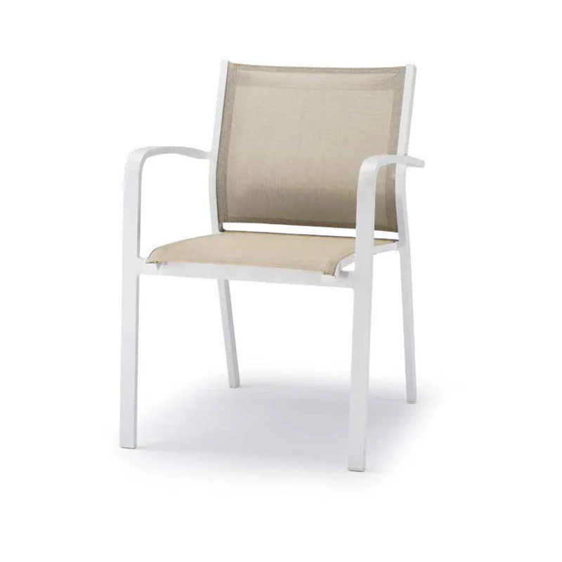 GS 936 Outdoor Dining Armchair – Aluminium & Textilene Garden Chair
