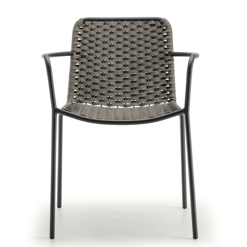 Cannes Outdoor Armchair – Aluminium & Woven Rope Garden Chair