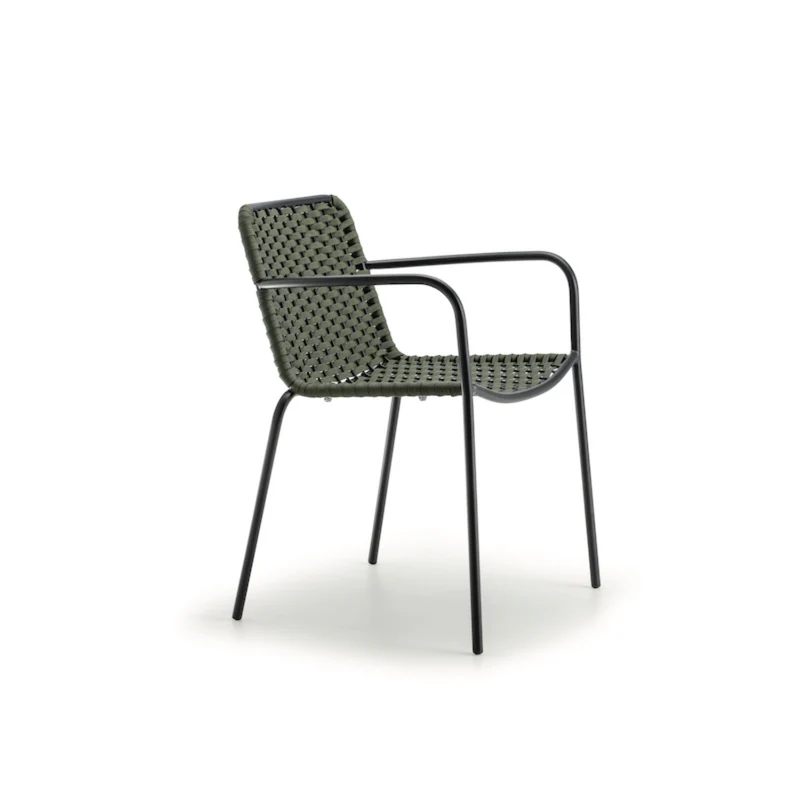 Cannes Outdoor Armchair – Aluminium & Woven Rope Garden Chair