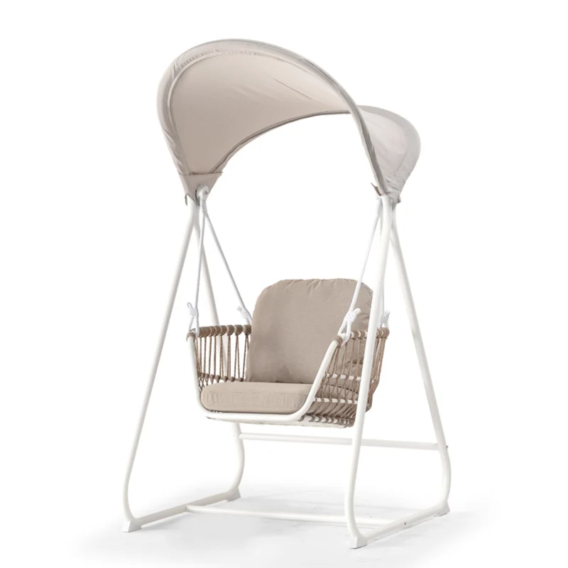 Bari Rocking Swing Chair – Luxury Outdoor Hanging Seat with Canopy