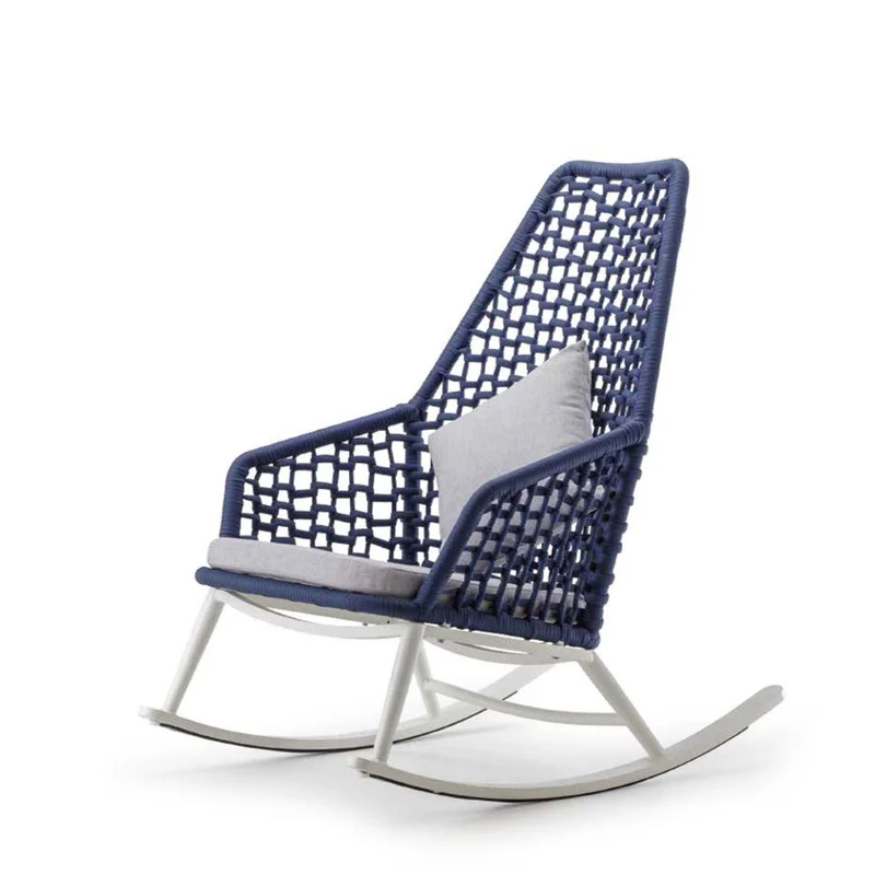 Kos Rocking Armchair – Luxury Outdoor Rope Rocker Chair