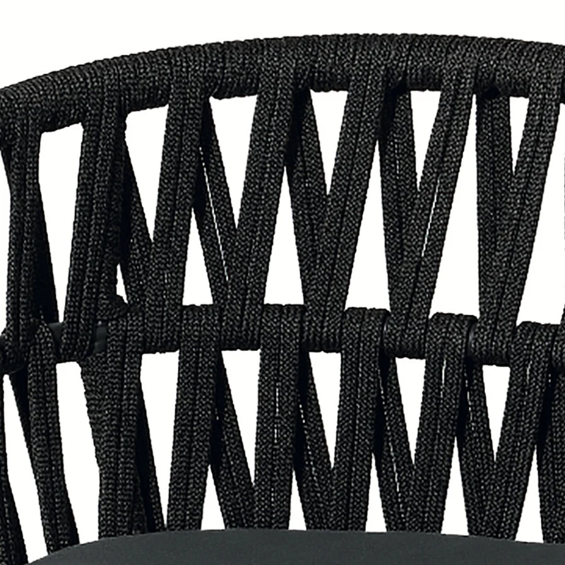 Tahiti Rope Armchair – Elegant Outdoor Chair with Aluminium Frame & Cushion