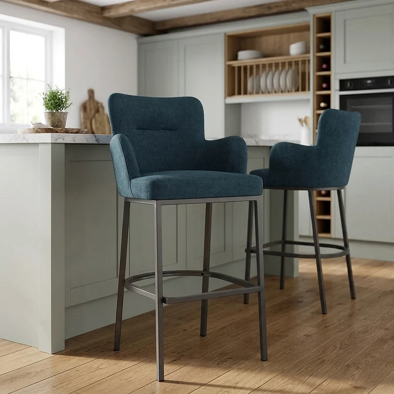Sgabello Tessuto - Porter Blu