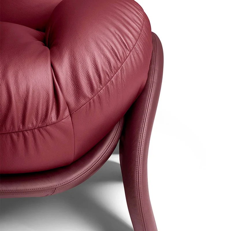Leather Armchair SQUASH by Faye Toogood for Poltrona Frau