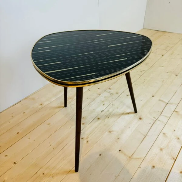 Tavolino da Caffè in Legno Smaltato e Vetro – Germania (Anni '60)