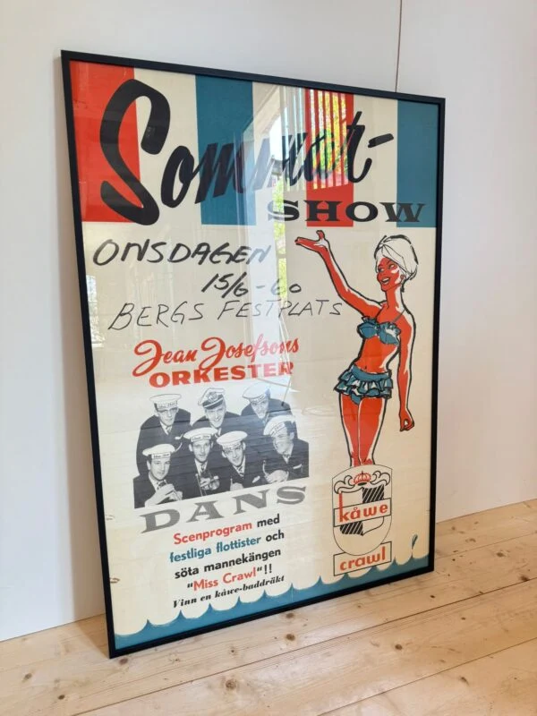 Sommar show- poster vintage, Svezia