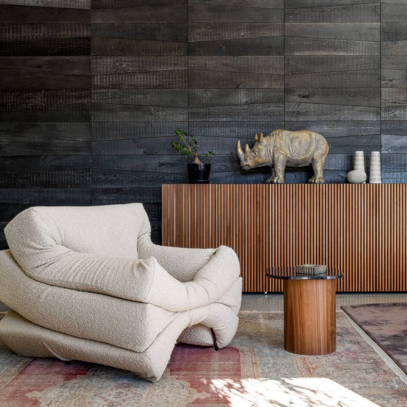 Mass Pressure Dressed Armchair with Plush Designer Lounge Chair