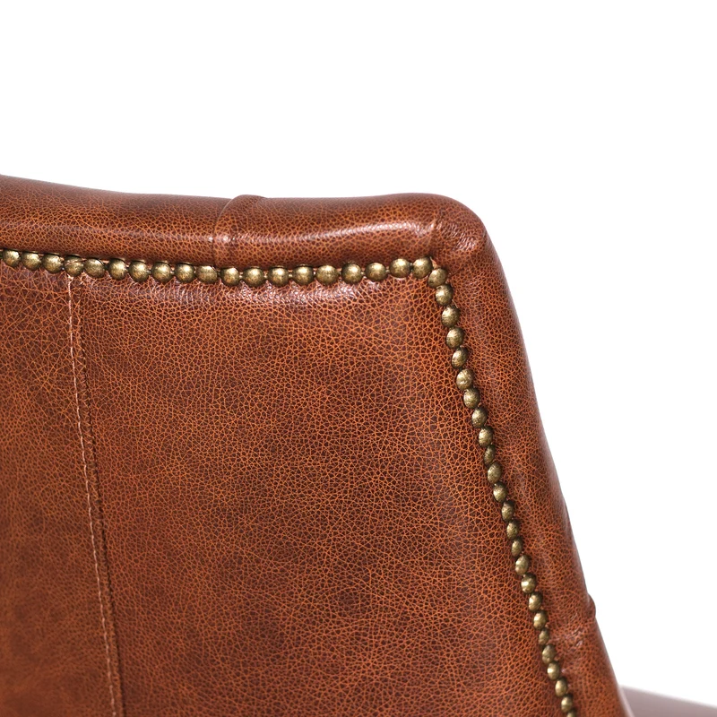 Sedia Chesterfield Casadei Pelle Primo Fiore - Gambe Legno di Faggio Massello