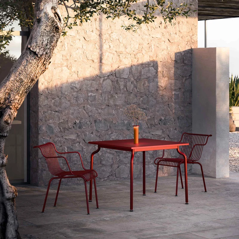 Outdoor Metal Armrest Chair SOUTH by Konstantin Grcic for Magis