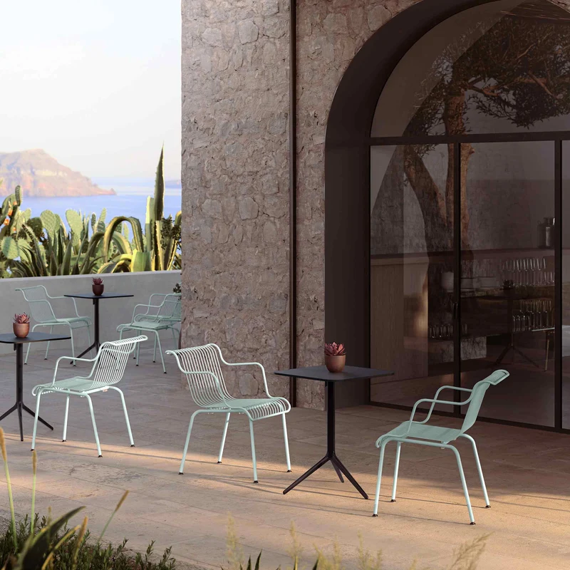 Outdoor Metal Armrest Chair SOUTH by Konstantin Grcic for Magis