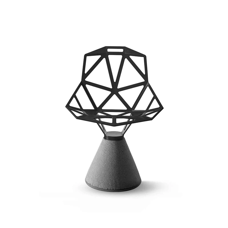 Outdoor Swivel Chair with Concrete Base ONE by Konstantin Grcic for Magis
